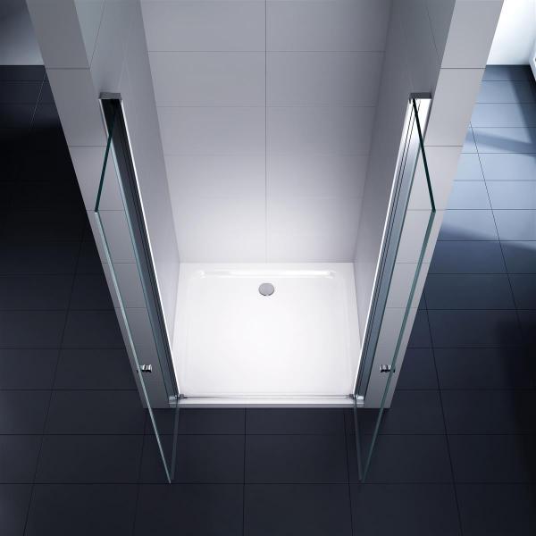 Glas Concept 24 - Nischentür - Nischendusche - Pendeltür - Hebe/Senkmechanismus - 6mm ESG - Variation (105x195cm)